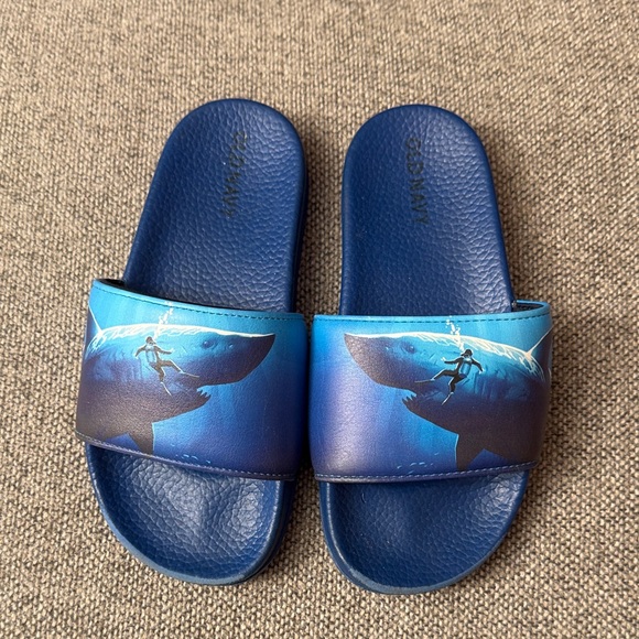 Old Navy Other - Blue Shark Slide Sandals